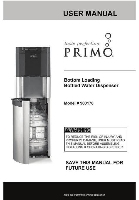 how to open primo water dispenser|PRIMO WATER 900130 USER MANUAL Pdf。